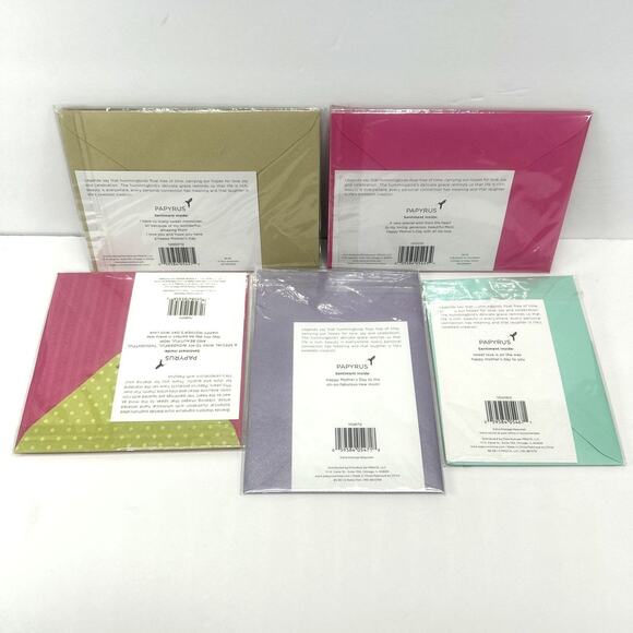 Lot of 5 Papyrus Mother's Day Cards, for Mom, Mommy to be, New Mom 3d new - Picture 8 of 13
